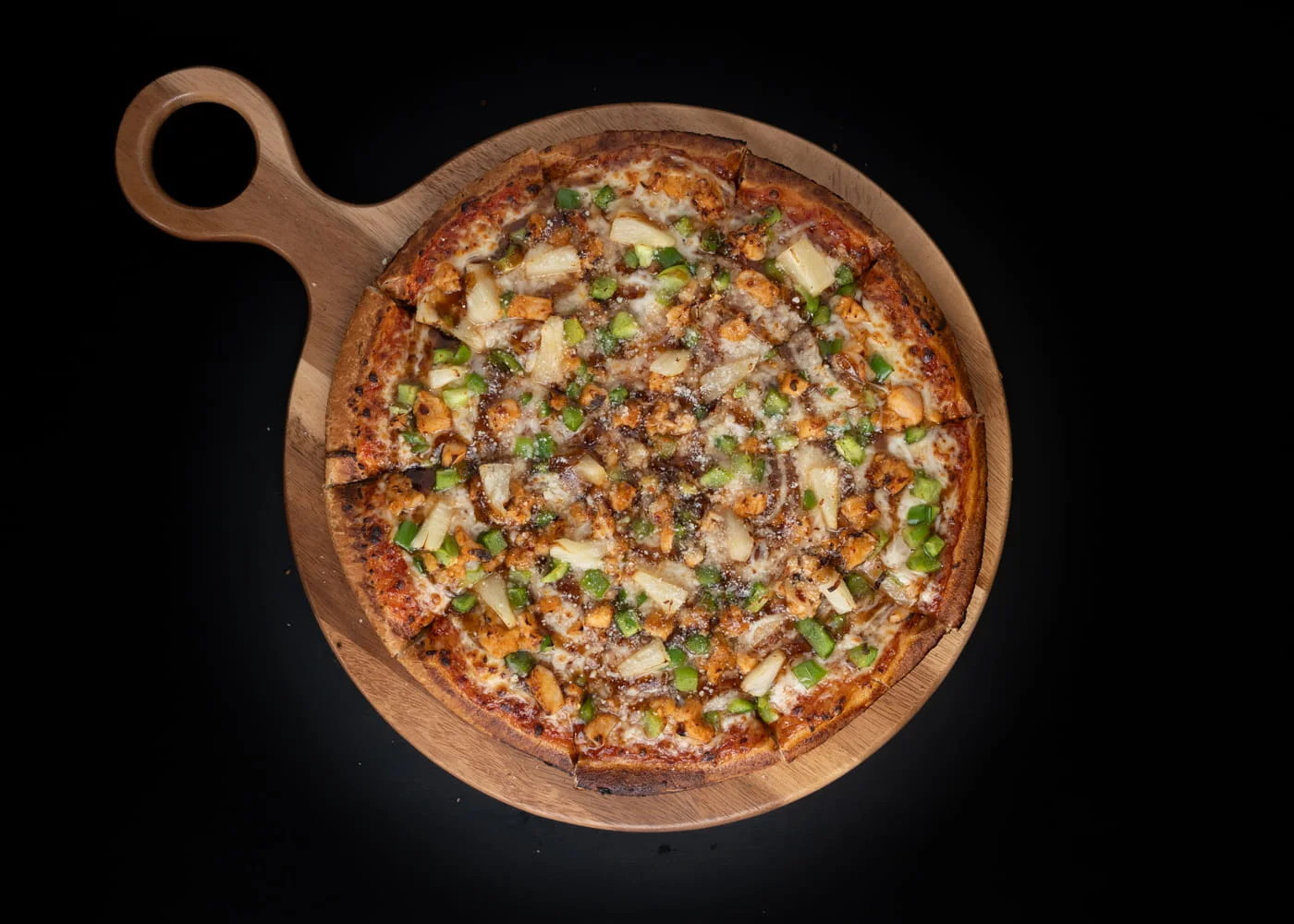 BBQ Chicken Pizza at 8 Stone Pizza in Mill Woods, Edmonton