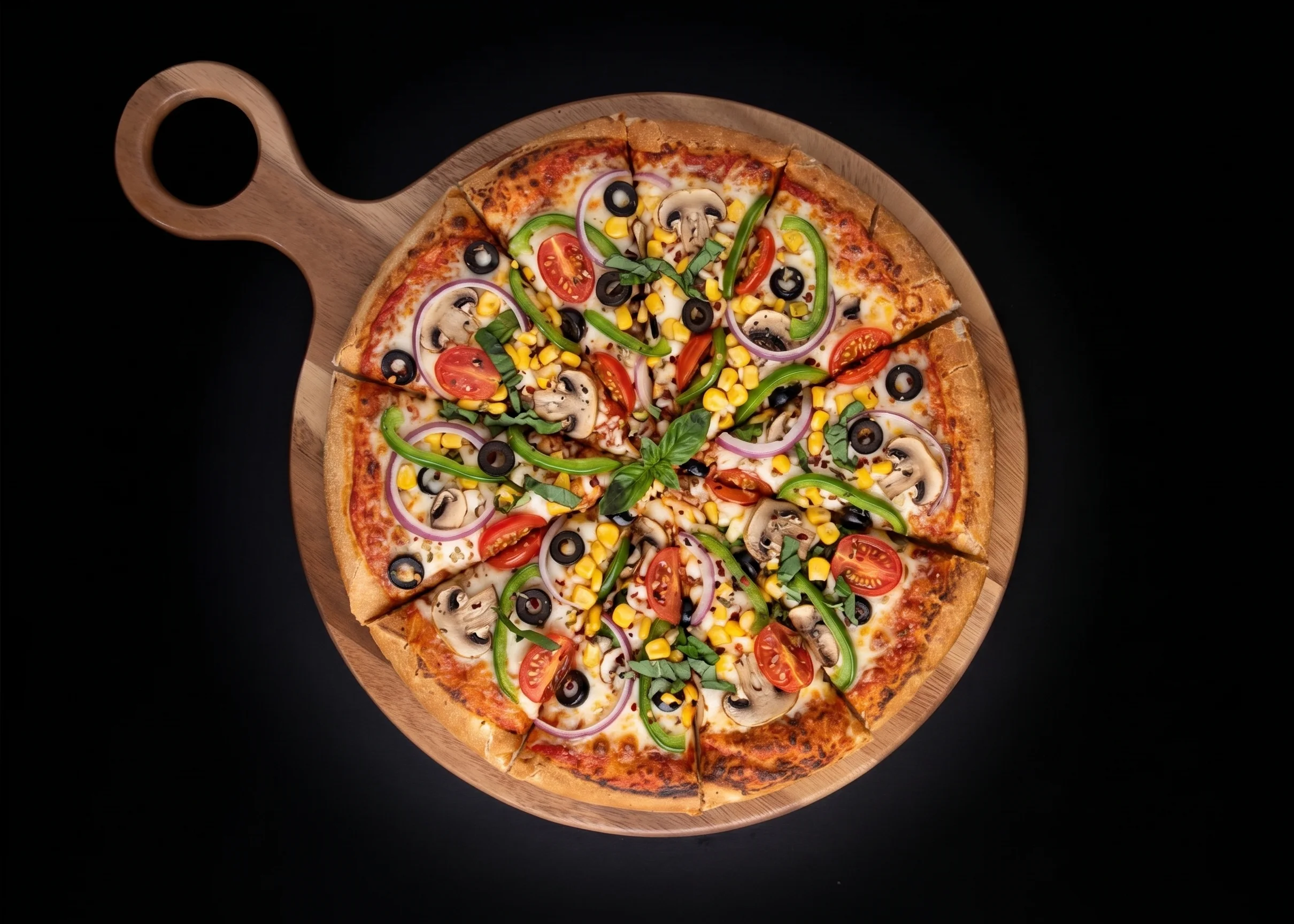 Veggie Supreme Pizza at 8 Stone Pizza in Mill Woods, Edmonton